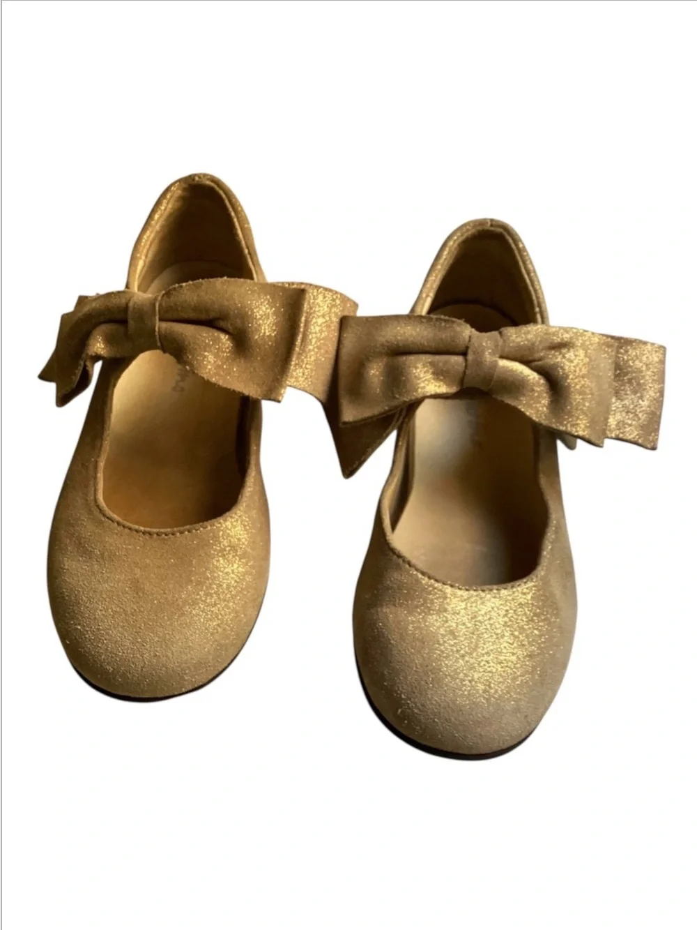 Naturino Sparkly Gold Suede Maryjane’s